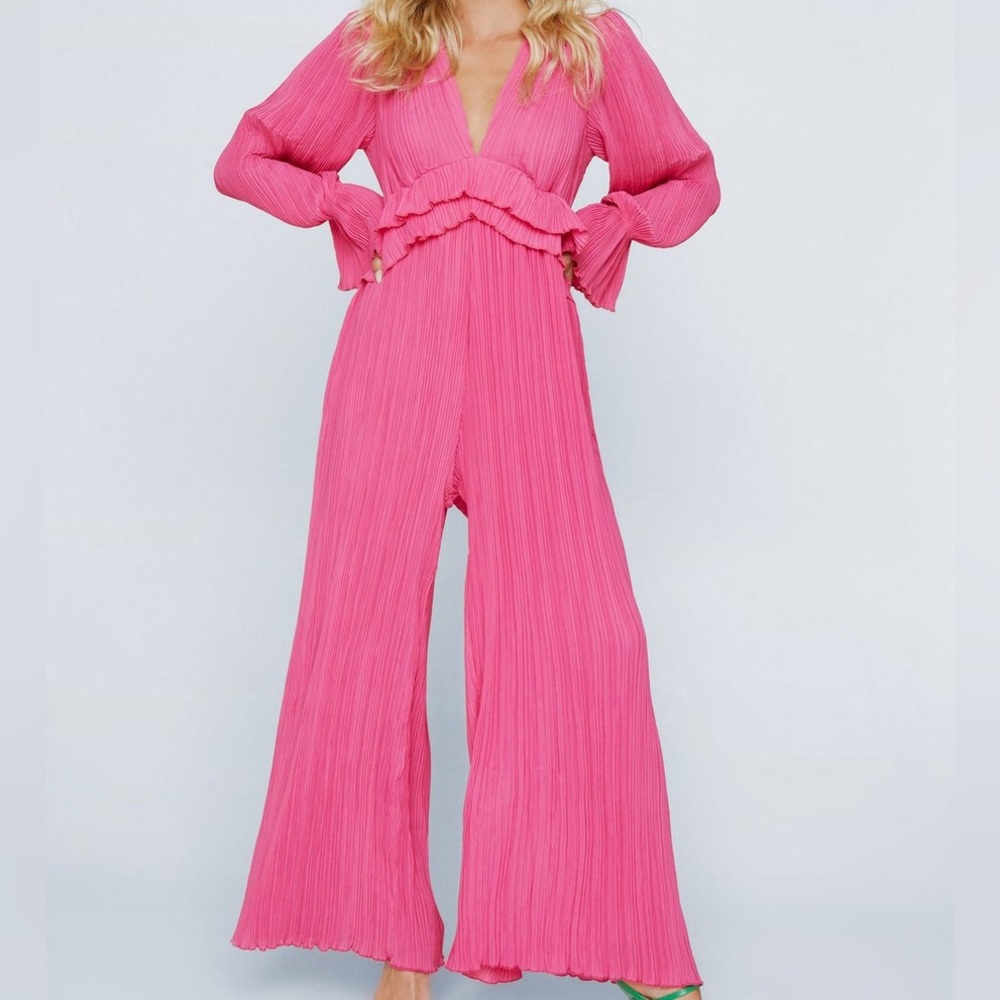 Nastygal Pink Wide Leg Jumpsuit